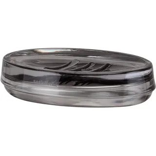 Sealskin Mood Seifenschale, Seifenablage aus Glas, Farbe: Grau, B x H x T: 137 x 29 x 100 mm