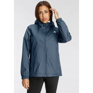 The North Face Regenjacke QUEST mit verstellbarer Kapuze, mit Cinch-Stopper am Saum, atmungsaktiv blau S (36/38)