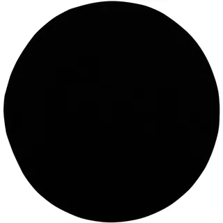 Webteppich , Schwarz , Textil , Uni , rund , Oeko-Tex® Standard 100 , pflegeleicht , Teppiche und Böden, Teppiche, Runde Teppiche