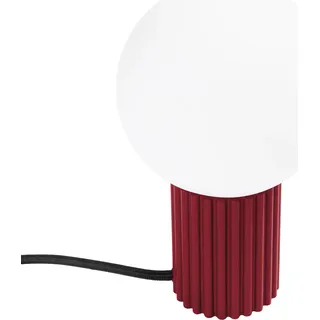 Tischlampe HALO burgunderrot 1xG9 8W Aluminium/Glas 19x12x12cm Sollux Lighting - Rot