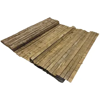 Nature Sichtschutz Natur Kiefernrinde 1x3 m 5 mm Dicke - Braun