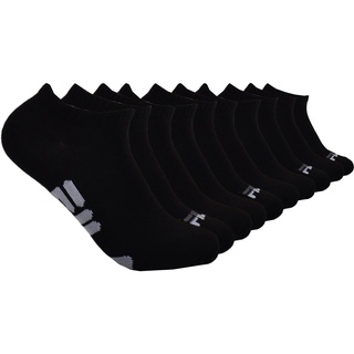 FILA Damen 10 Pack No Show Socken, Schwarz/Mehrfarbig (10er-Pack), Einheitsgröße