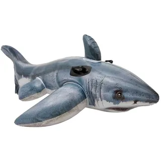 Intex Schwimmtier Großer Weißer Hai 57525 173 x 107 cm grau