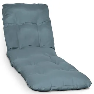 Beautissu Auflage 190 x 60 x 8 cm Taubenblau 1 St.