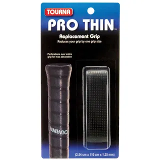 Tourna Pro Thin Grip Basisgriffbänder, schwarz, One Size