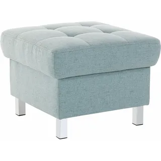 sit&more Polsterhocker Picasso mit Stauraumfach 58 x 43 x 58 cm Blau/Türkis