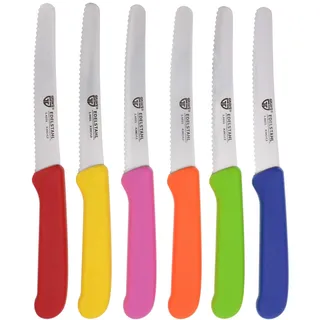 Gräwe Frühstücksmesser Set 21 cm 6-tlg. Bunt
