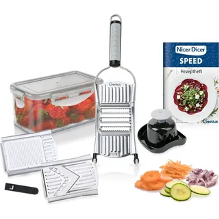 Genius Nicer Dicer Speed Gemüsehobel 9-tlg. Silber