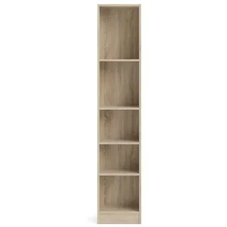 Eurobrico Bücherregal 40,6 x 26,8 x 203,2 cm Braun