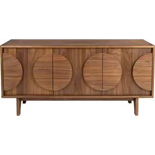 Zuiver Groove Sideboard mit 3 Türen Walnuss Holz Dunkelbraun - Braun