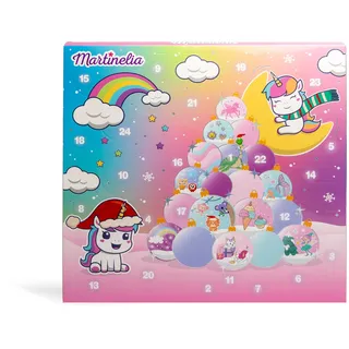 MARTINELIA - Adventskalender Beauty Kinder 24 Tage - 24 Verzauberte Überraschungen - Make-up - Zubehör - Pflege für Mädchen - Ideales Geschenk - 1 Einheit