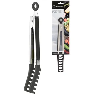 Galicja PRACTICO Nudelzange – Nudelzange Edelstahl – Spaghettizange – Spaghettizange Nudelzange Edelstahl – Küchenzange Edelstahl – Kochzange Silikon & Edelstahl