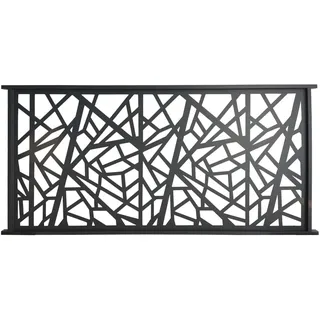 Floraworld Vorgartenzaun 200 x 100 cm Anthrazit
