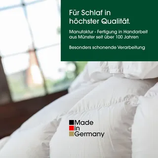 HANSKRUCHEN GmbH Hanskruchen Daunendecke PREMIUM DE LUXE Warm 135 x 200 cm - Weiß