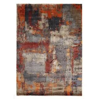 Musterring Orientteppich , Grau, Orange, Beige , Textil , rechteckig , 70x140 cm , in verschiedenen Größen erhältlich , Teppiche und Böden, Teppiche, Orientteppiche