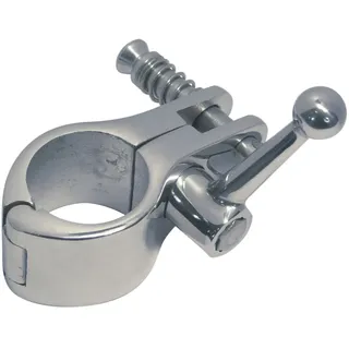 Rohrmittelstück mit Knebel, 2-tlg., A4, für 30mm Rohr