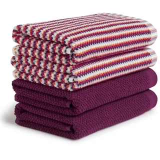 Möve Bliss Handtuchset 4-tlg. lila
