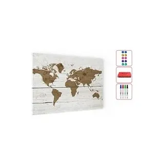 ALLboards Magnettafel 90,0 x 60,0 cm Weltkarte