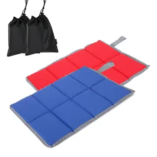 Sitzkissen, 2 St1ck, faltbare und wasserdichte Schaumstoff-Sitzkissen zum Wandern, Picknicken und Rucksackreisen, inklusive Aufbewahrungstaschen.