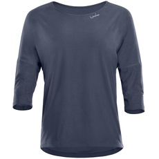 WINSHAPE Damen Functional Light And Soft 3⁄4-arm Top Dt111ls Yoga-Shirt, Anthrazit, XL EU