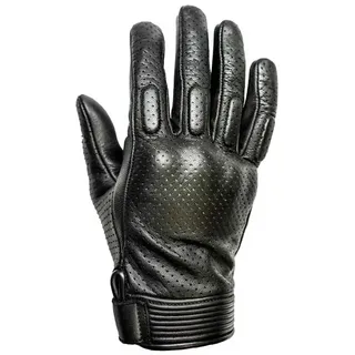 Helstons Side Perforierte Lederhandschuhe Für Damen - Black - 12