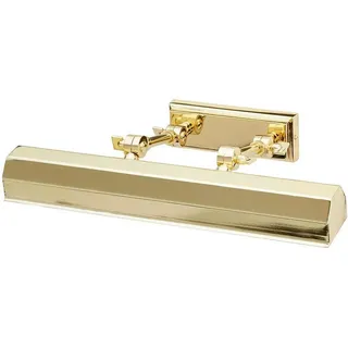 Elstead Lighting Bilderleuchte , Messingfarben , Metall , 40.2x11.9 cm , Grüner Punkt, RoHS, Europäischer Sicherheitsstandard , Flexarm, stufenverstellbar , Lampen & Leuchten, Innenbeleuchtung, Wandleuchten, Bilderleuchten