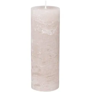 Chic Antique Macon rustikale Stumpenkerze versch.Farben ud Größen Kerze Antik NEU Altarkerzen 100% Paraffin Lange Brenndauer (Rose, 20x7cm)