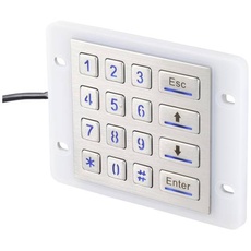 Bild RF-KP-500 Nummernblock IP68 Wasserdicht und staubgeschützt, Beleuchtet Edelstahl gebürstet, USB (RF-5173666)