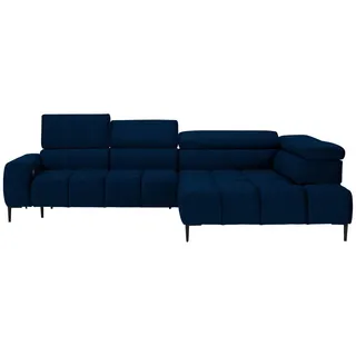 Welnova Ecksofa , Blau , Textil , Ottomane rechts, L-Form , 300x216 cm , Made in Eu , Typenauswahl, Stoffauswahl, seitenverkehrt erhältlich, Hocker erhältlich , Wohnzimmer, Sofas & Couches, Wohnlandschaften, Ecksofas