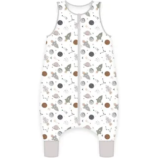 Baby Best Herding babybest Schlafoverall Weltall, 90 cm, Mit Reißverschluss, Schlafsack mit Füßen, Bezug: 100% Baumwolle. Füllung: 100% Polyester,
