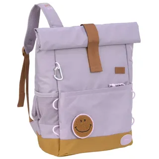 Lässig Kinderrucksack mit Brustgurt Freizeitrucksack wasserabweisend, 12 Liter/Medium Rolltop Backpack lilac