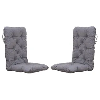 Chicreat Set mit 2 Hochlehnersesseln, 120 x 50 x 8 cm, Hellgrau