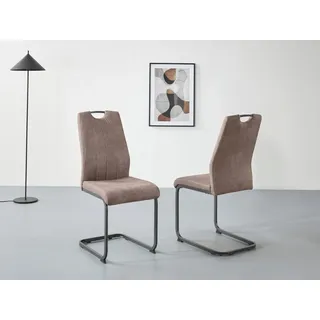 Hela Freischwinger CHRISTINA Mikrofaser grau 2er Set