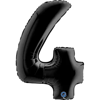 Grabo XXL Riesen Zahlen Folienballon 102 cm (40") Schwarz – Perfekte Deko für Geburtstage, Jubiläen & Feiern – Happy Birthday Party-Highlight - für Helium und Luft! Wiederverwendbar! 4