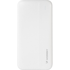 Wozinsky powerbank Li-Po 10000mAh 2 x USB white (WPBWE1) (10000 mAh, 10 W, 10 Wh), Powerbank, Weiss