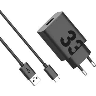 Motorola Turbopower 33W – Ladegerät 33 W 1x USB-A USB PD, QC 3.0 Schwarz