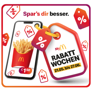 McDonalds Gutscheine Österreich – 21.05. bis 27.06.2024