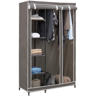 Carryhome STOFFSCHRANK Grau - 110x178x46 cm