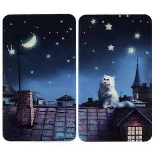 Maximex Abdeckplatten Universal »Moon Cat«, 2er-Set, für alle Herdarten,