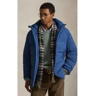 Polo Ralph Lauren für Herren. 710967773006 Marineblauer, matt gesteppter Daunenmantel (M), Lässig, Polyester