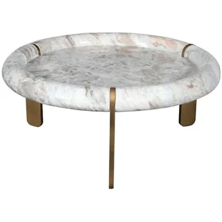 SIGNATURE Braun Marmor/Metall 80 x 35 cm