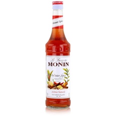 Monin Sirup Winter Spice, Weinachtsedition Ideal für Glühwein mit Zimt Nelken Piment, 0.7l
