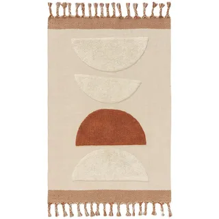 benuta pop Baumwollteppich, Orange, Textil, Abstrakt, Rechteckig, 120x170 cm Oeko-Tex® Standard 100, für Fußbodenheizung geeignet, Teppiche , Böden, Teppiche