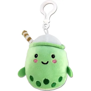 Bubble Tea Anhänger aus Plüsch mit Bagclip