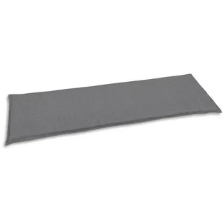 Bankauflage , Grau , Textil , Uni , Füllung: Schaumstoff, Vlies , 48x6x148 cm , Oeko-Tex® Standard 100 , pflegeleicht , Gartenmöbel, Gartenpolster & Auflagen, Bankauflagen
