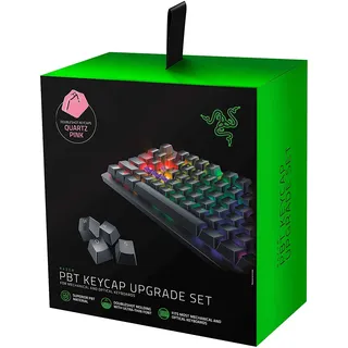 Razer PBT Keycap Set für Gaming Tastatur - Tastenkappen-Upgrade-Set für mechanische und optische Tastaturen (Hintergrundbeleuchtungskompatibilität, überlegenes PBT-Material) Quartz/Pink