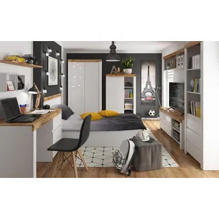 SCHWARZ ROT WEISS Wandtafel Holten x 156 x 22 cm | Weiß