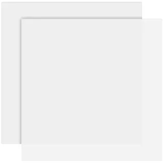 BENECREAT 2 Stück rutschfeste Silikon-Tischsets, 30x30cm wasserdichte Silikonmatten Durchsichtiges Schutzpolster Für Arbeitsplatte Zum Schutz Der Wärmeisolierenden Tischplatte, 1mm Dick Weiß