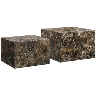 SalesFever Couchtisch Braun 2er Set