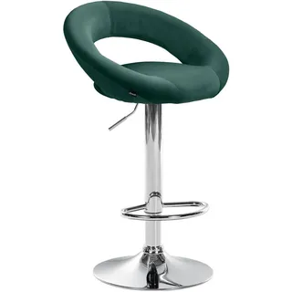 CLP Barhocker Samt grün , Grün , Metall , 53x80x47 cm , Esszimmer, Barmöbel, Barhocker